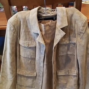 Two  Piece Jacket & skirt  Leather